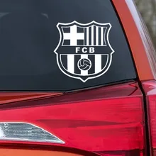 

Car sticker football team badge Barcelona vinyl decal truck 14x14 cm