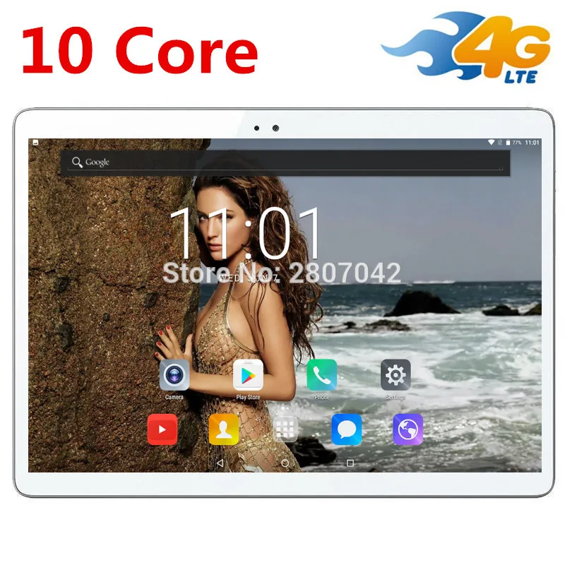 

Newest T100 10 inch 10 Core Tablet PC Android 7.0 4GB RAM 128GB ROM 1920*1200 IPS Screen 4G LTE 8.0 MP Camera free shipping