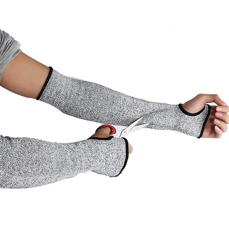 

NEW Grey Safety Cut Heat Resistant Sleeves Arm Guard Protection Armband Gloves Workplace Safety Protection Defensive laborgloves