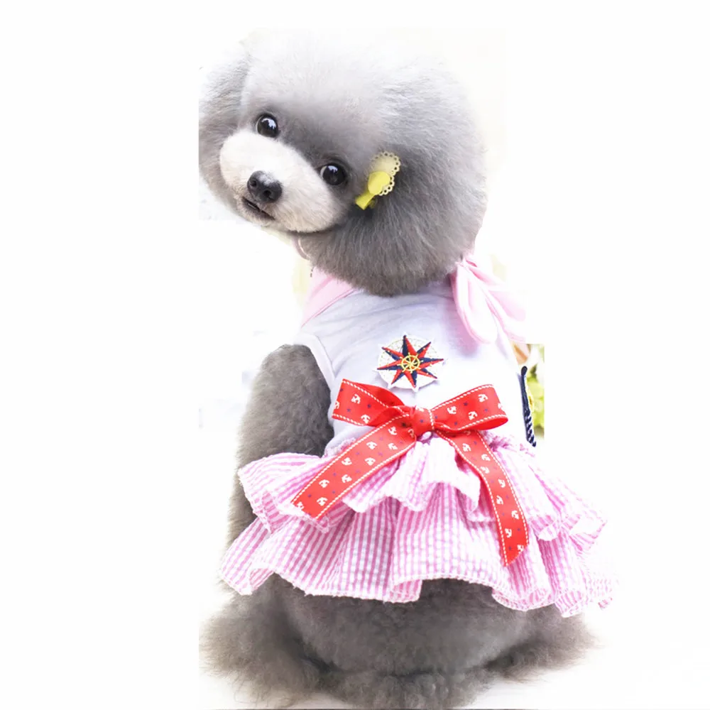 

Puppy pet dog dress Lace Skirt Clothes uniform Tutu Princess Dress Pet Apparel Pet Products Supplies Drop Shipping