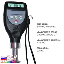 Портативный Цифровой Твердомер тестер Shore C дюрометр 0-100HC диапазон Губка Пена со встроенным зондом