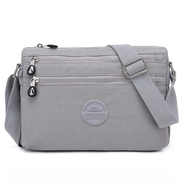 Fashion Women Shoulder Bag Casual Nylon Crossbody Bag Messenger Multilayer Bags Female Handbags Bolsos Sac A Main gray