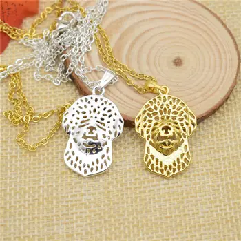

LPHZQH Trendy Cute Dog Boho Chic Lagotto Romagnolo Necklace Women Choker Pendant Necklace Charm Collar Jewelry Christmas Gift