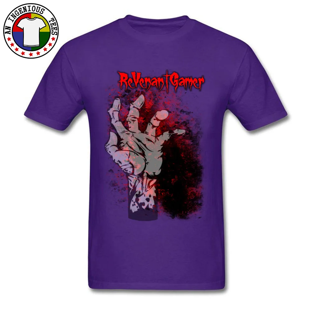 ReVenantGamer T-shirts for Male Cool Father Day Tops T Shirt Short Sleeve Retro Simple Style T-Shirt O-Neck All Cotton ReVenantGamer purple