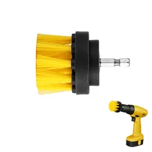 Допустимое отклонение диаметра. 2 дюйма электрическая щетка для чистки пола дрель Мощность инструмент для удаления въевшейся Красители на камне мраморный Керамика плитка желтый