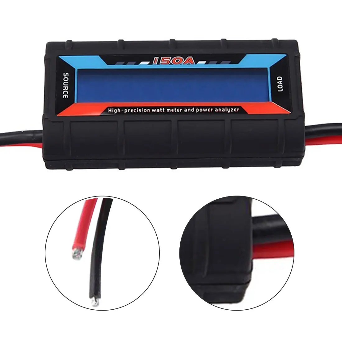 

High Precision LCD Display 0 to 60V/150A Watt Meter and Power Analyzer Backlight
