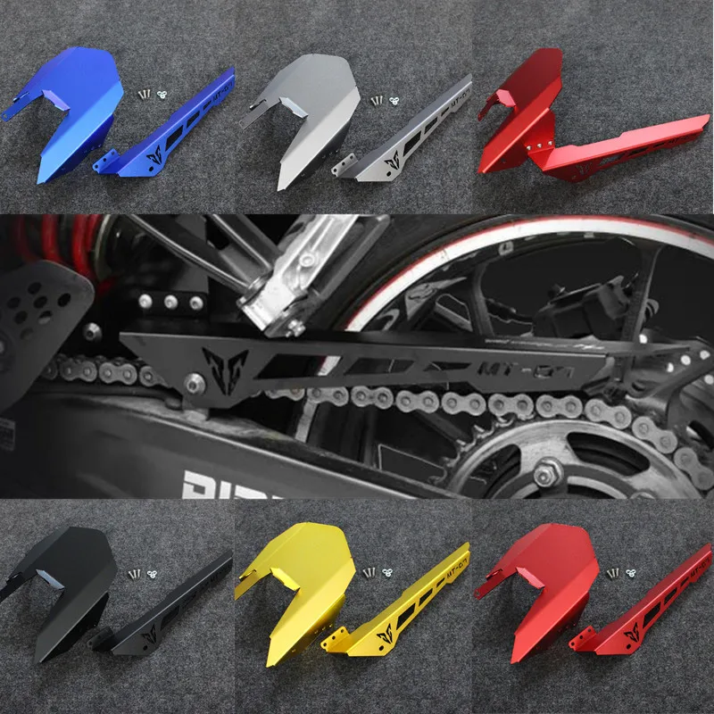 MT 07 FZ 07 CNC Aluminum Rear Tire Hugger Chain Guard for Yamaha FZ07 MT07 MT