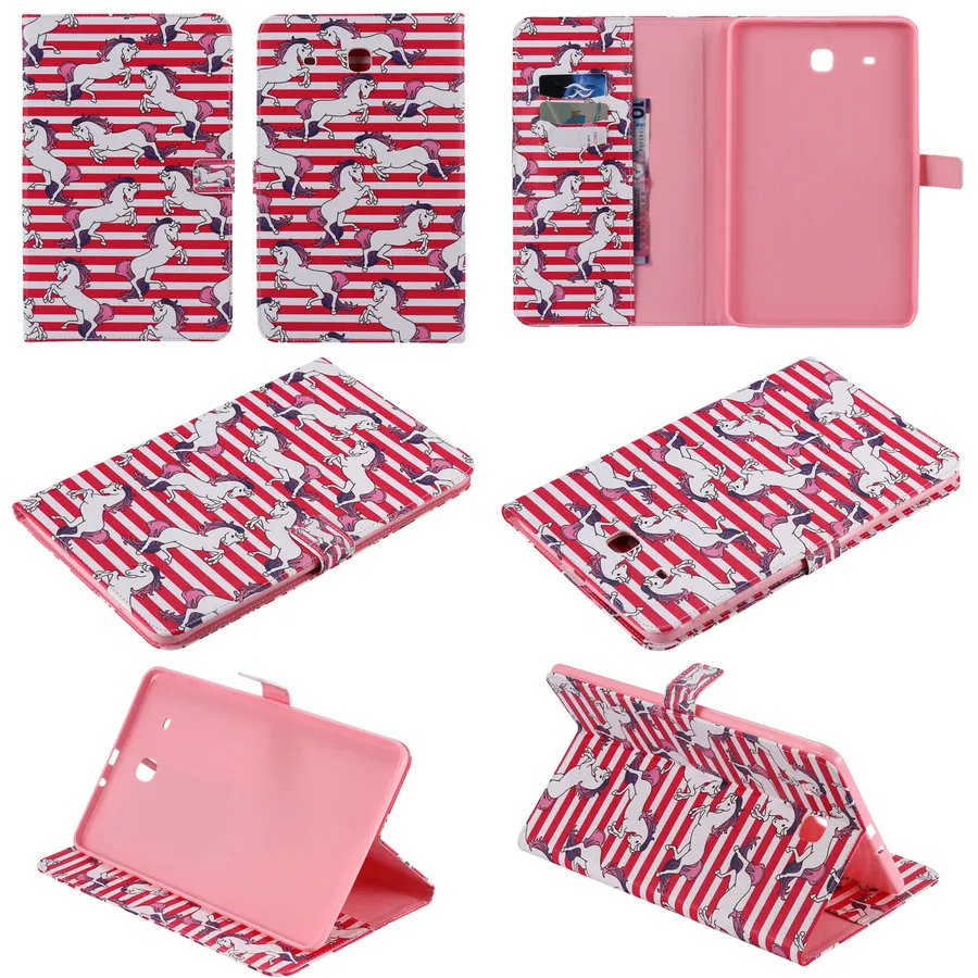 

for Samsung Galaxy Tab E T560 T561 leather case cute Cartoon Painted Soft TPU smart Cover For Samsung GALAXY Tab E 9.6 T561 T560