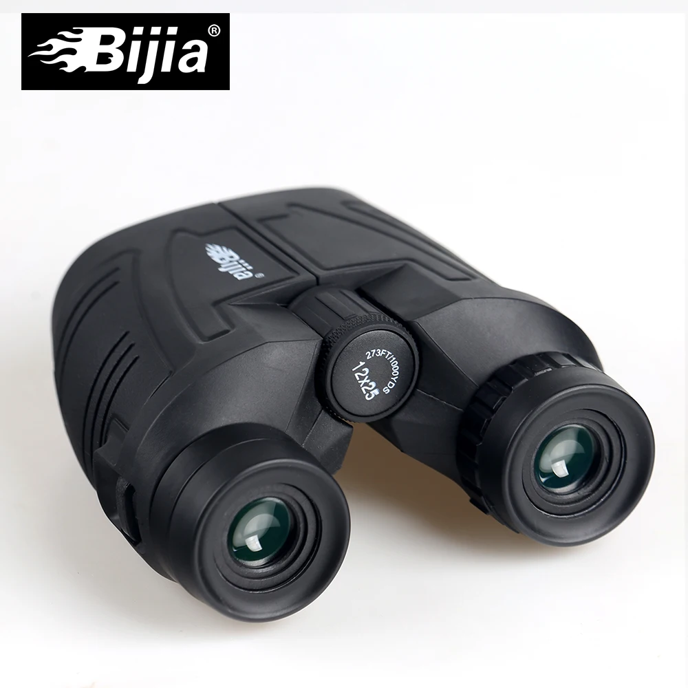 BIJIA 12x25 BAK4 призма высокой четкости Порро бинокль портативный телескоп Профессиональный охотничий оптический Спорт на открытом воздухе