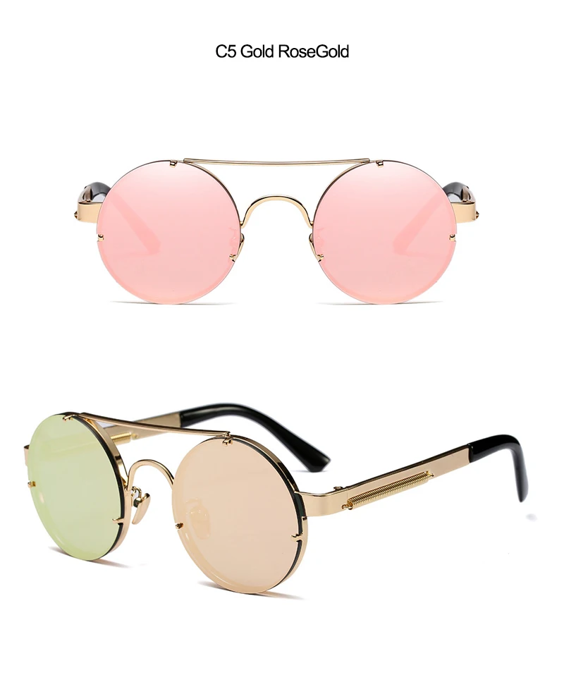 2018 New Round Unisex Sunglasses (16)