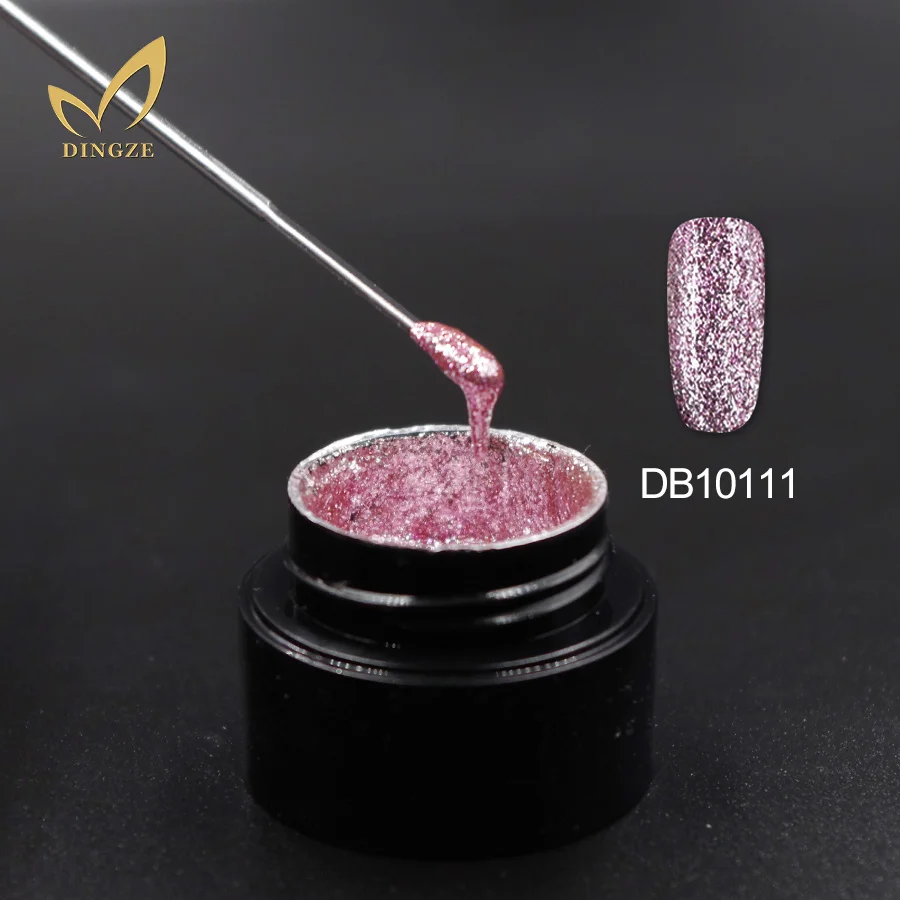 New Arrival Vernis Semi Permanent Platinum Gel Super Shining Glitter Sequins UV Nail Gel Color Gel 11 Colors MICHEY