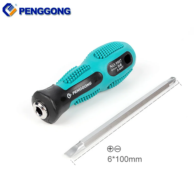 

PENGGONG Two-Way Slotted Phillips Screw Drivers Magnetic Screwdriver Bits Adjustable Screwdriver Set Repair Tools