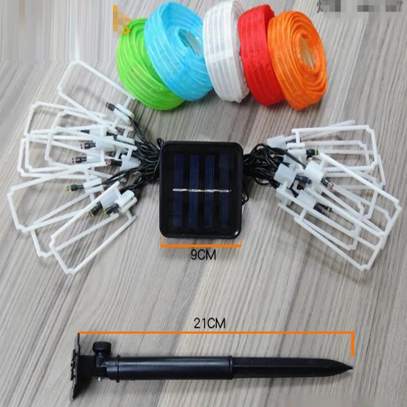 LED Solar String Lights Christmas Solar Powered Fairy Light Decorative Lantern Lighting for Home Garden Outdoor Waterproof 20LED (4)