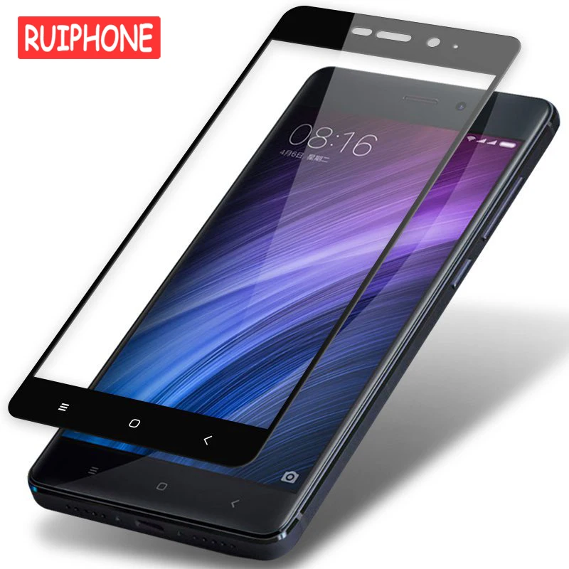 

Full Cover Tempered Glass For Xiaomi Redmi 4X 4A 3s For Redmi Note 5A prime 5plus 3X Note 4 3 4X Screen Protector Toughened Film