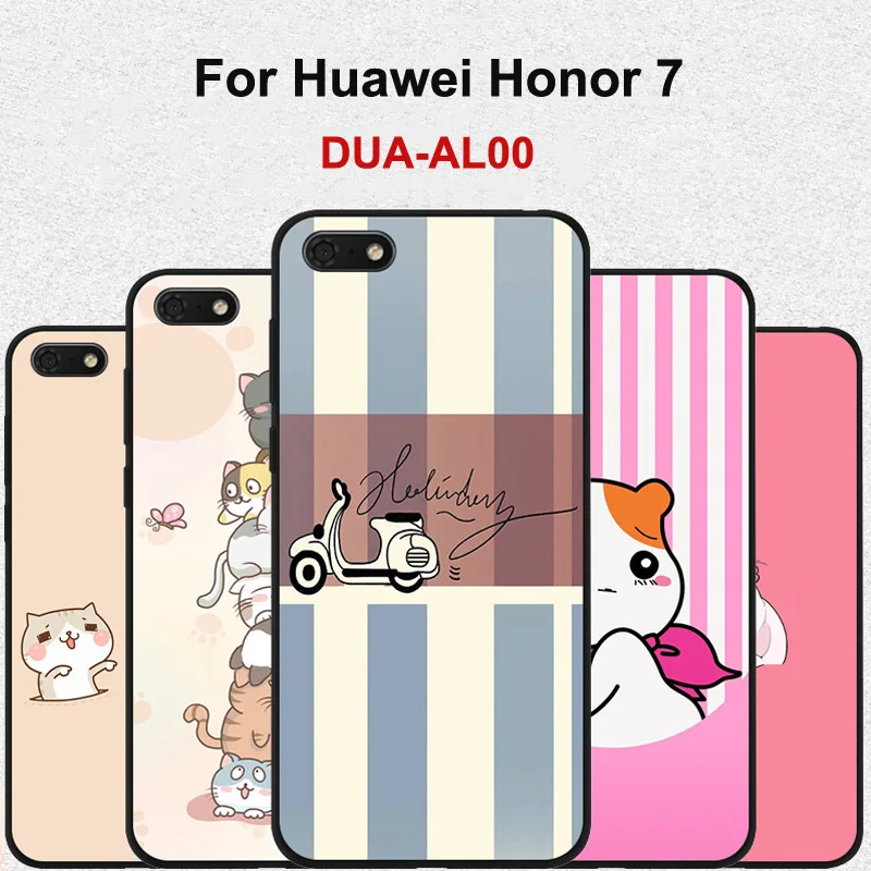 

For Huawei Honor 7 Case Soft TPU Silicone Phone Back Case For Honor 7 Honor7 DUA-AL00 Cover Protective ShockProof capa Funda