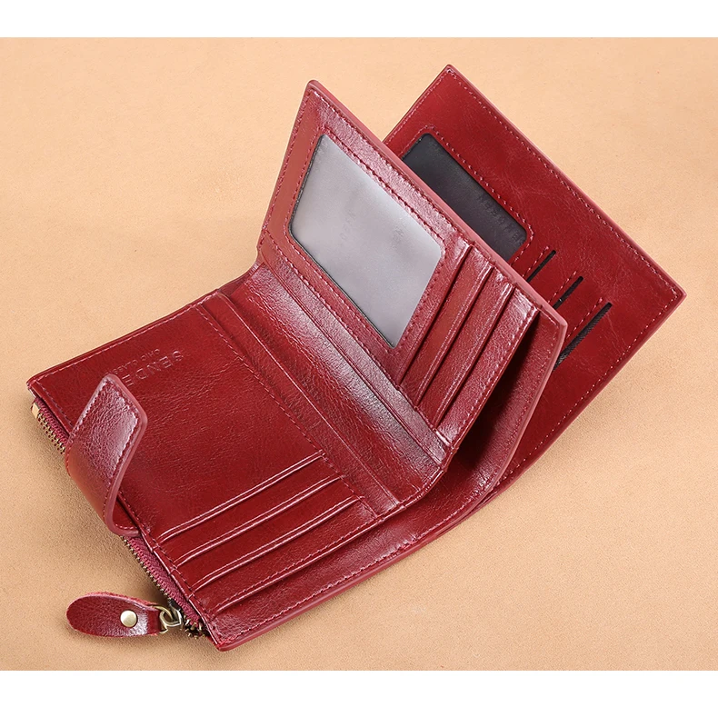 Sendefn модный короткий женский кошелек, двойной спилок, брендовый кошелек, маленькие женские кошельки и кошельки с карманом на молнии 5191-68