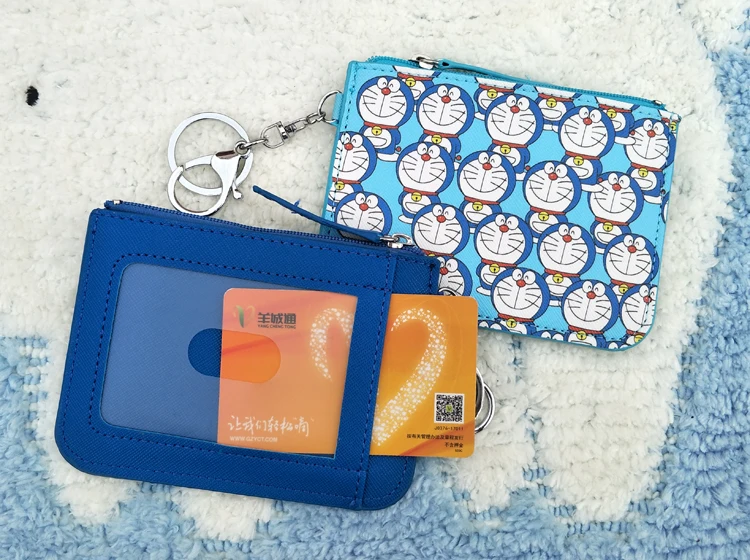 Doraemon PU мультяшный кошелек мини с отделением для карт сумка из искусственной кожи