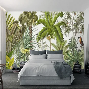 

Green Plant Photo Mural Wallpaper Roll for Living Room Home Decor papel mural papel de parede 3d Nature Background Wallpaper