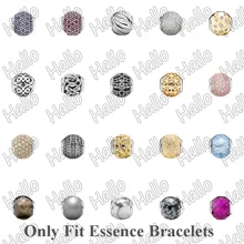 Настоящее серебро 925 пробы эссенция подвеска в форме шара сущность Шарм браслет аутентичный драгоценный подарок