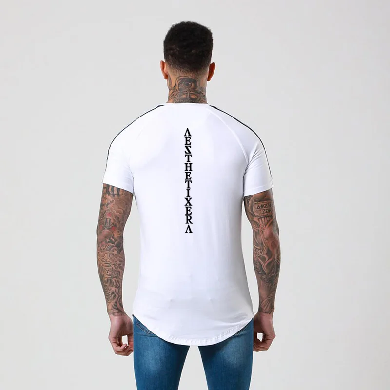 

Mens Running T-shirts Gym T Shirt Fitness Male 2019 Sport Shirt Breathable Running T-shirts Short Sleeve Shirts Workout Clothing