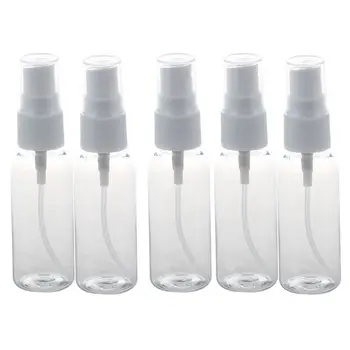 

2 Pcs Blue Purple Clear Plastic Make Up Empty Spray Bottle Container