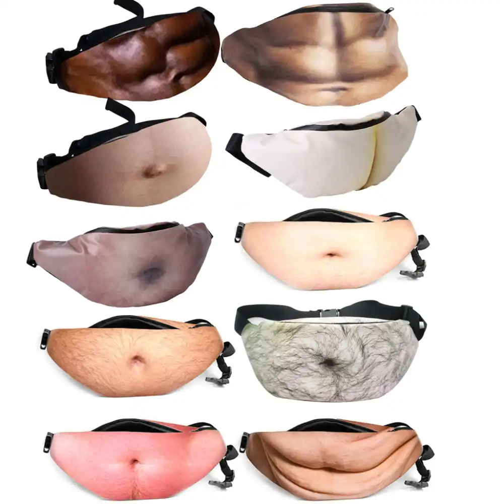 Novelty Fun Men Women Dad Bag Bod Waist Bags Beer Fat Belly Pack