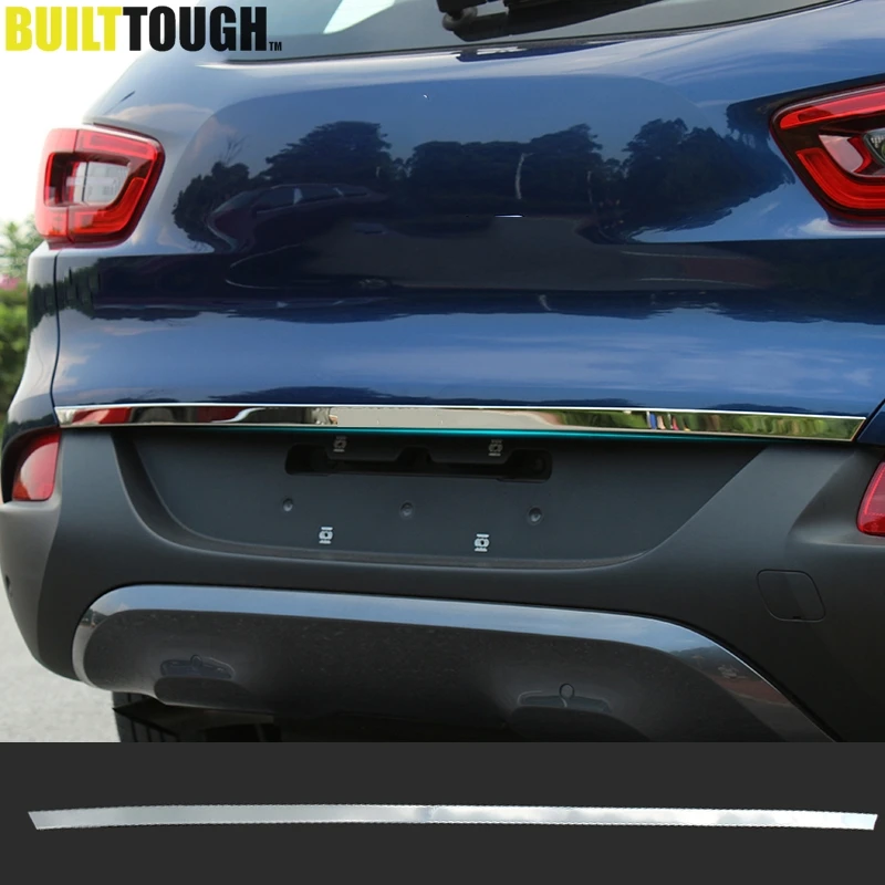 Fit For Renault Kadjar Chrome Rear Trunk Boot Tail Gate Cover Trim Bezel New