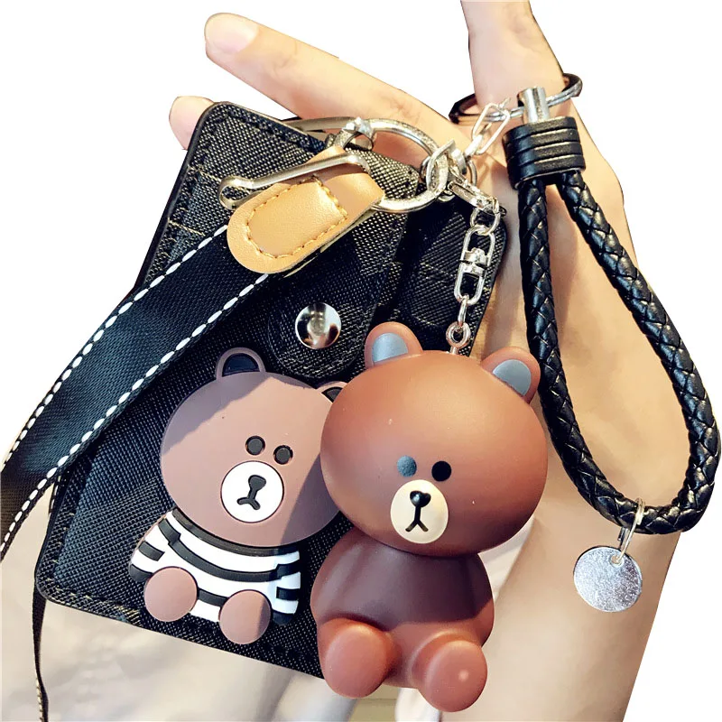 

HNXZXB Simple Style Credit Card Holder for Students PU Bank Card Neck Strap Card Bus ID Holders Work Identity Badge with Lanyard