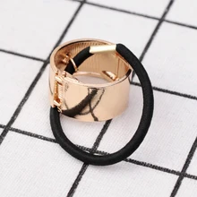 New Siliver Gold Color Hair Elastic Hair Bands Hair Ties Women Hair Accessories