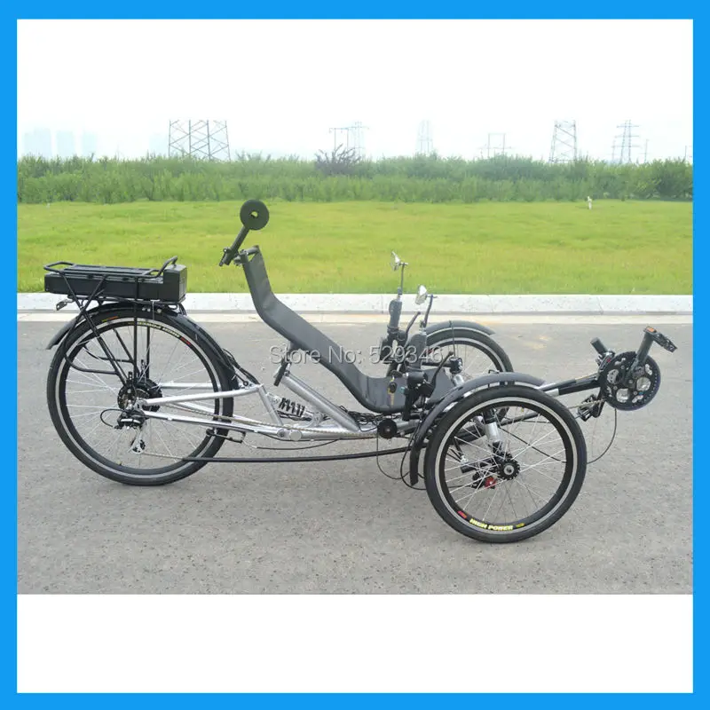 Два колеса спереди Электрический взрослых лежачие trike | Спорт и развлечения