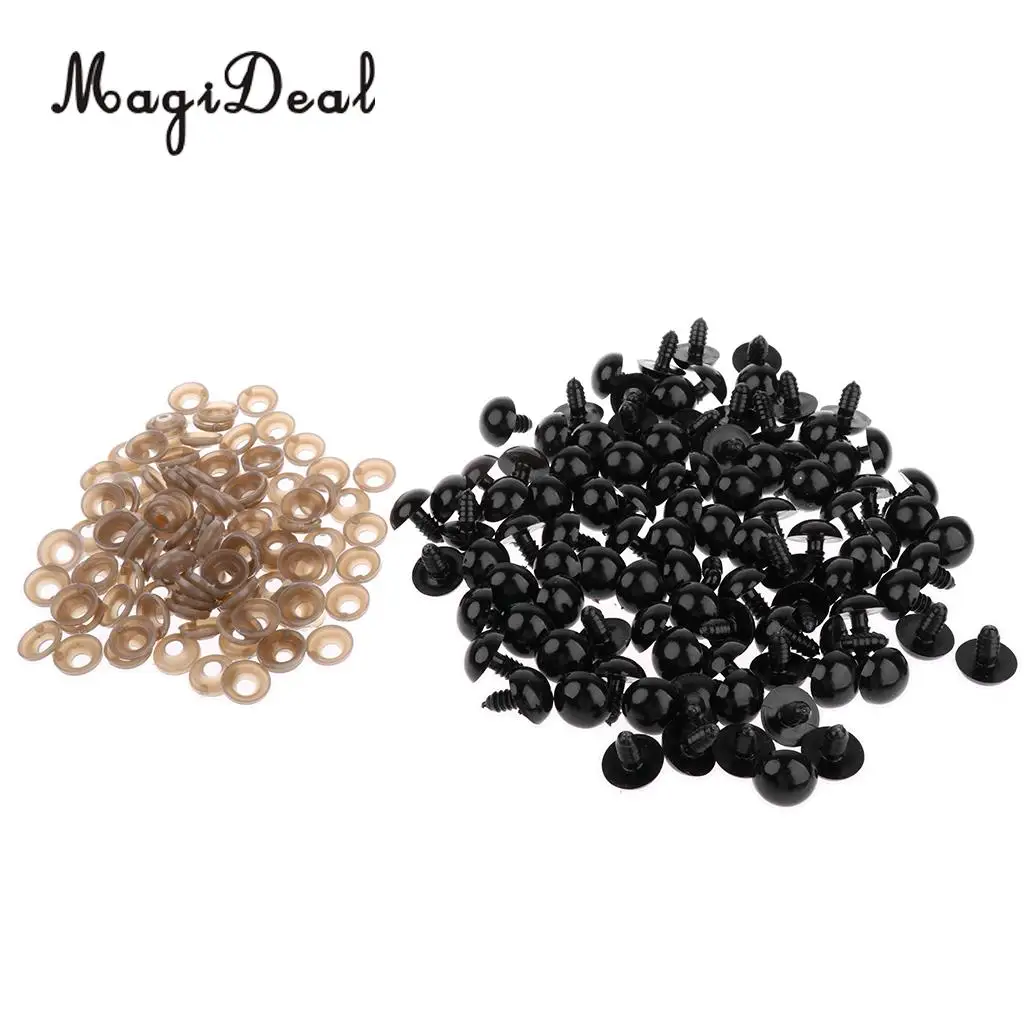 100Pcs/Pack 13x15mm Safety Noses for Soft Plush Animal Toys DIY Making Supplies Children Kids Girls Toys 4Colors