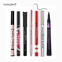 Набор для макияжа глаз, жидкая подводка для глаз, Водостойкий карандаш для глаз, Черная Подводка для глаз, профессиональный макияж, карандаши для глаз, косметика, инструмент