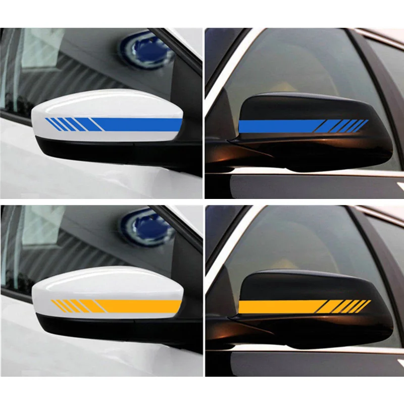 

Car Motorcycle Stickers Reflective Warning Creative Decals For Rearview Mirrors Auto Tuning Styling 14x1.5cm Duad D10