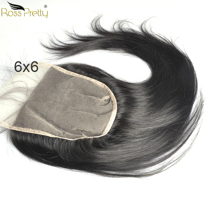 New fashion style lace closure big swiss lace More natural hair 6in x 6in