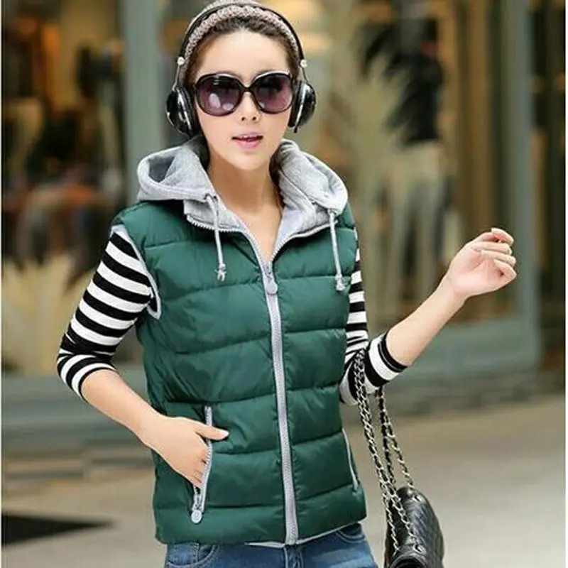 Куртка женская без рукавов KL373 осенняя и зимняя 2018|sleeveless jacket women|down vest womenvest women |