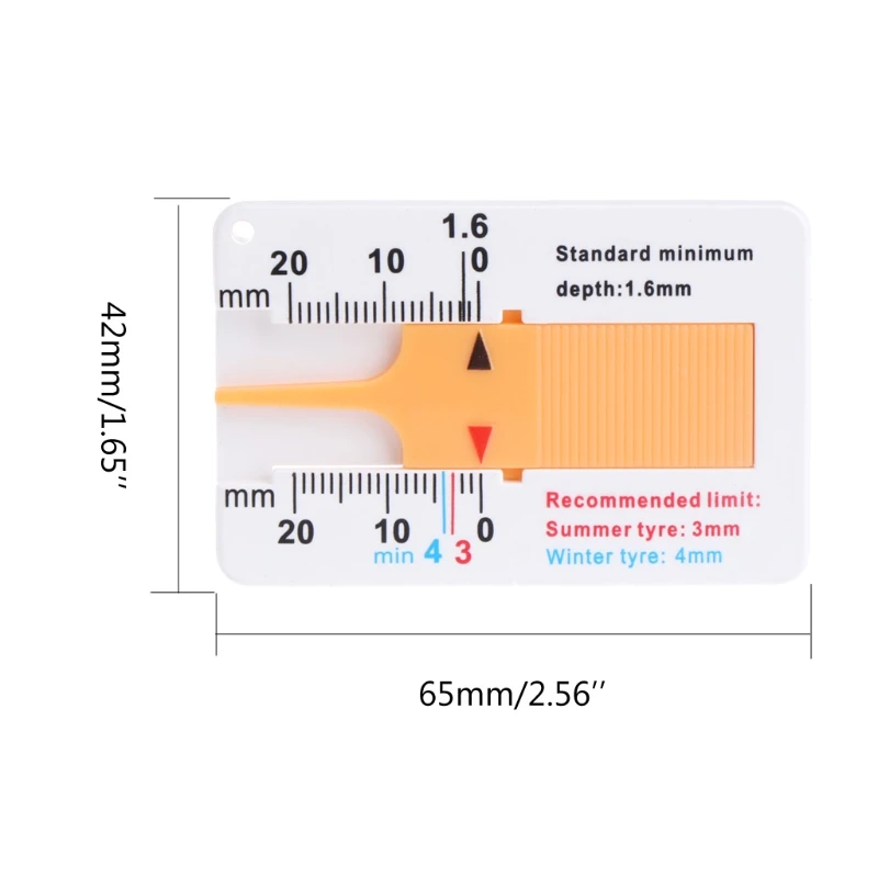 Автомобильный Стайлинг, 1 шт., измеритель глубины протектора для шин, для автомобиля, мотоцикла, прицепа, Ван, колеса, инструмент для измерения, автомобильные аксессуары