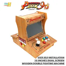 Pandora Box 9D деревянный бартоп 2 игрока мини аркадная 2500 В 1 есть 3d игры diy пользователя самостоятельной установки usb подключения геймпад 3P 4P