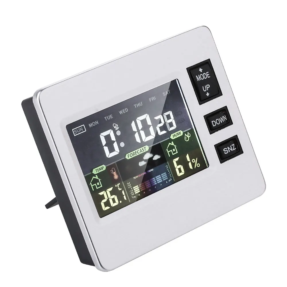 Digital Wall Clock Digital Alarm Clock Color Screen Universal LED Alarm Clock Humidity Thermometer Calendar Stylish Home Decor Digital Wall Clock Digital Alarm Clock Color Screen Universal LED Alarm Clock Humidity Thermometer Calendar Stylish Home Decor