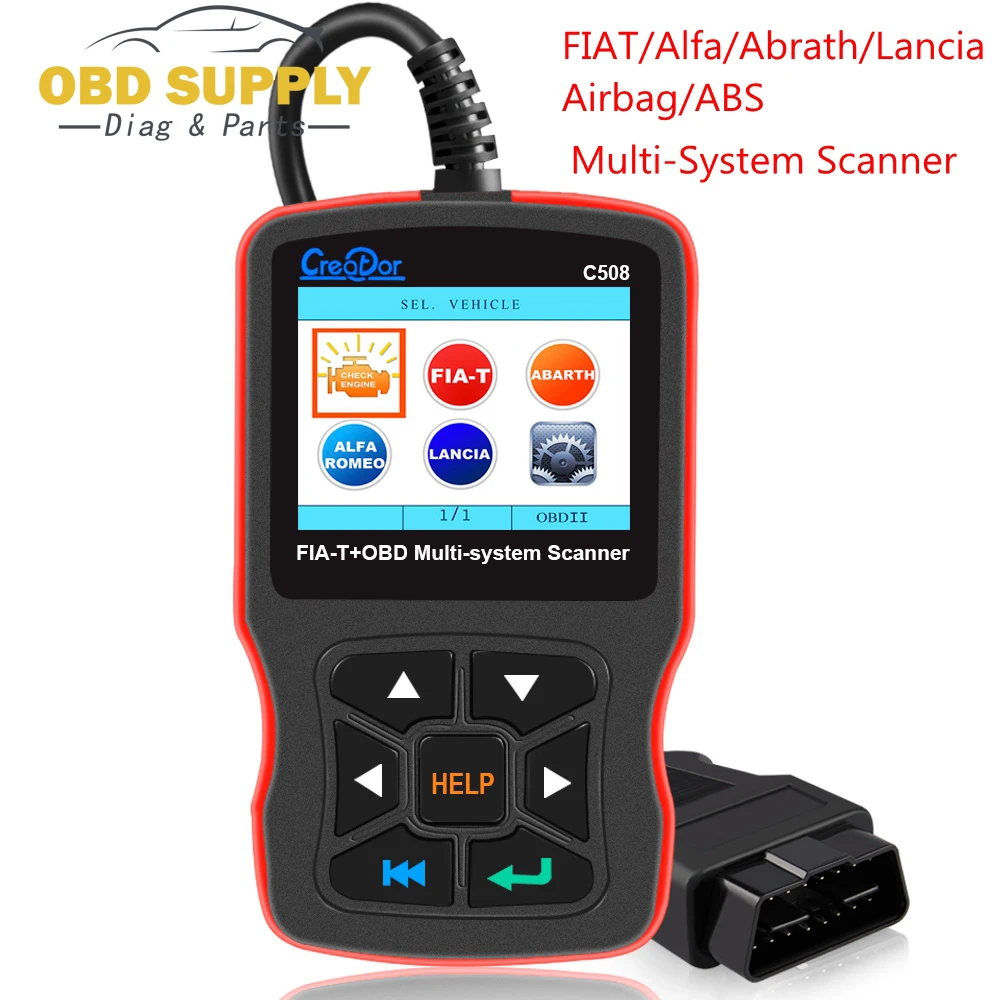 Новый OBD 2 автоматический сканер диагностический инструмент Creator C508 OBDII/EOBD подушка