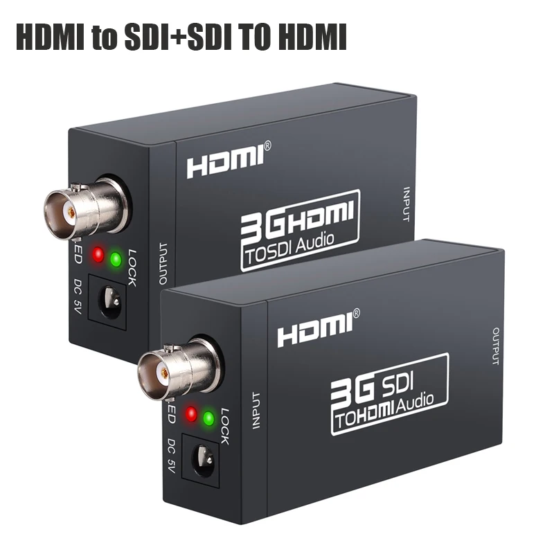 PROZOR HDMI в SDI конвертер + адаптер HDTV Видео Аудио HD SDI/3G 1080P DAC для камеры|Кабели HDMI| |