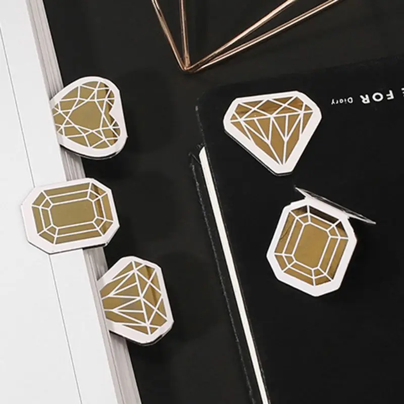 Мультфильм минималистичный ручной росписью магнитные закладки основные геометрические серии бронзовая художественная Ретро