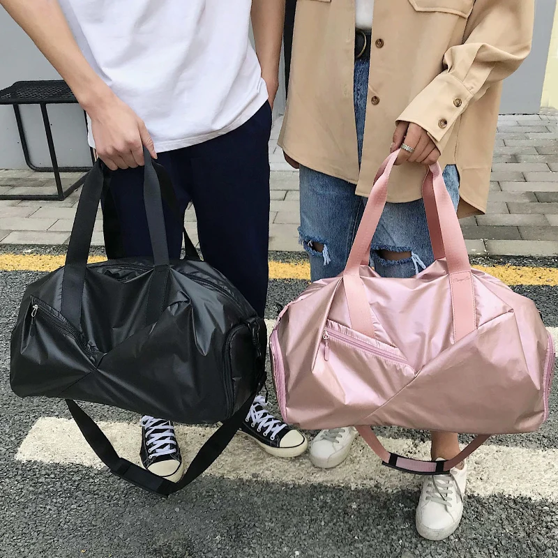 

female Short distance travel duffle bag Korean handbag large capacity lightweight sports bag luggage bag men travel bag C42-94
