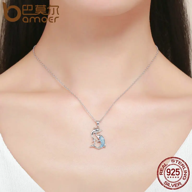 Кулон женский из серебра 100% пробы с дельфином на День Матери|mothers day gift|mothers daydolphin