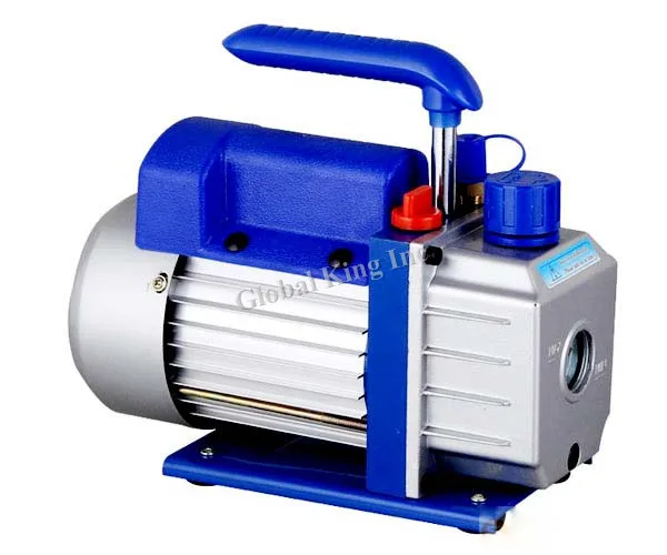 Blue Single Stage Delicate 220V 6CFM Refrigeration Vacuum Pump HVAC Tool R410A R134A R407Cin