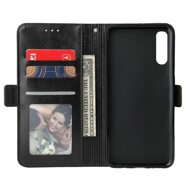 6.7'' Luxury Zipper Wallet for Coque Samsung A70 Case A 70 A705 Samsung A7 Case Concise for Samsung Galaxy A70 Flip Cover