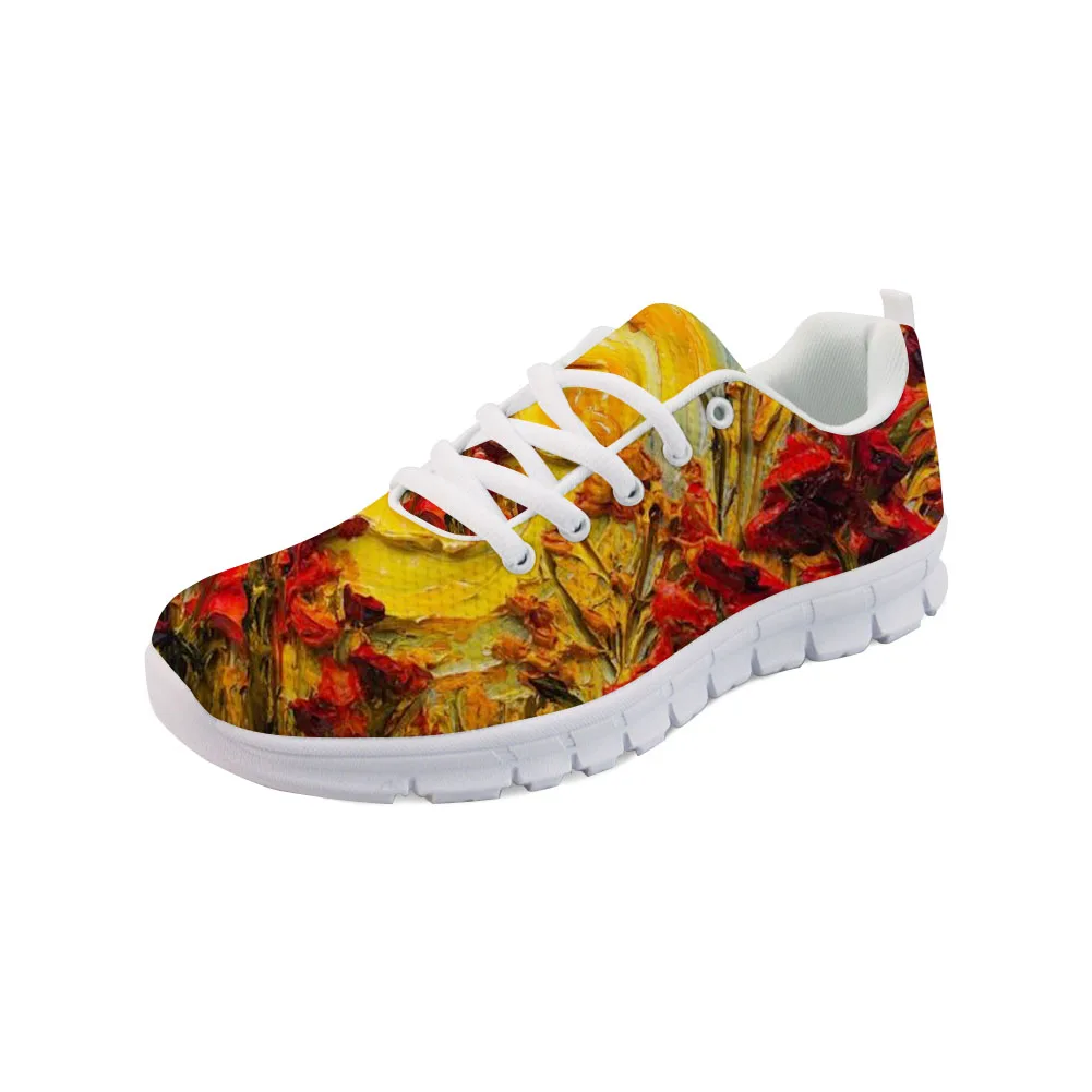 Plates Chaussures À Dames L'huile ld1157aq Femmes Peinture ld1156aq Pour Frais Style Elvisword Filles Dentelle D'été Respirant ld1162aq up Floral Aq xq0113aq Imprimé Custom De t0512aq t8Fx0