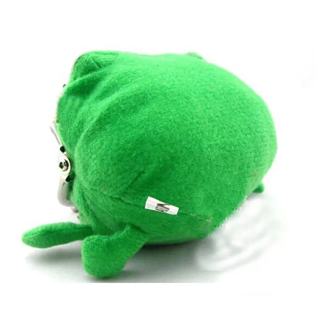 Бумажник мужской, женский мальчик девочка лягушка зелёный кошелёк Аниме Бумажник с изображением персонажей из мультфильма кошелек для здачи монет Монета Держатель манга плюшевая сумка с игрушкой# N