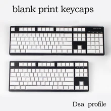 blank PBT keycaps dsa profile for wried mechanical gaming keyboard 104keys 87keys filco ducky gass