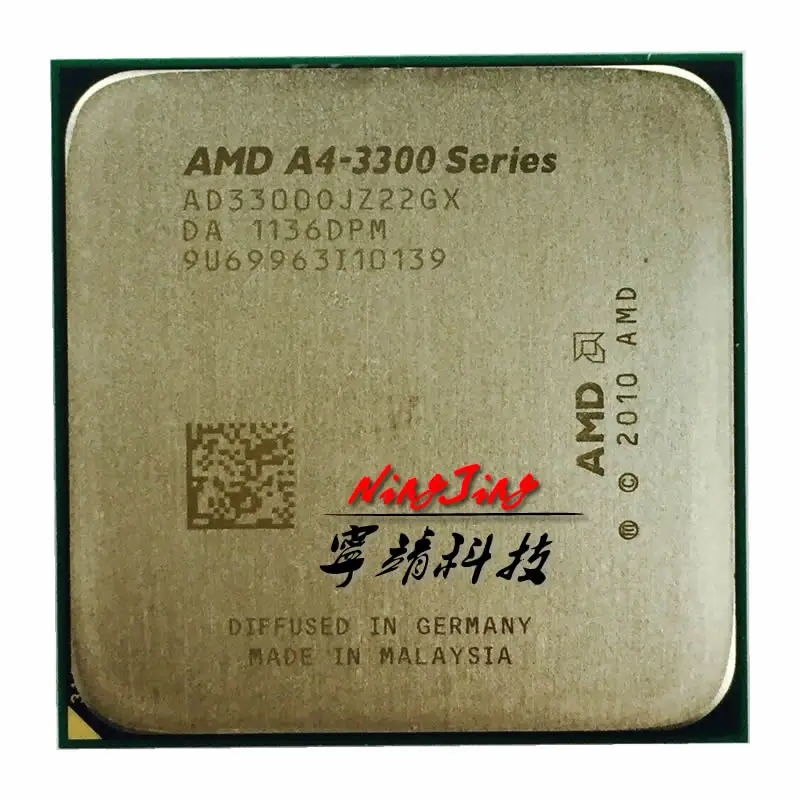 

AMD A4-Series A4-3300 A4 3300 2.5 GHz Dual-Core CPU Processor AD3300OJZ22HX / AD3300OJZ22GX Socket FM1