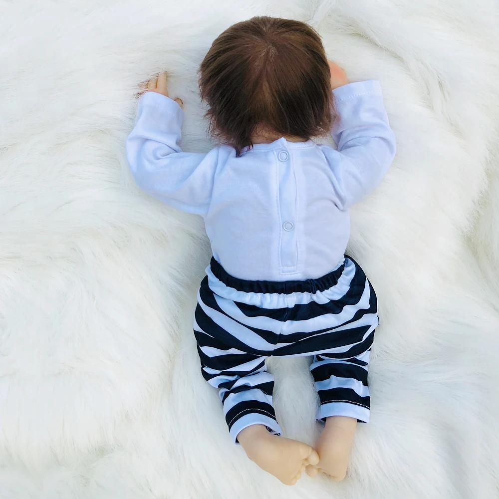 Кукла Reborn baby doll18 &quot 46 см для новорожденных живого мальчика l.o.l кукла детей